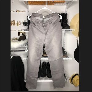 Adam Levine grey jeans